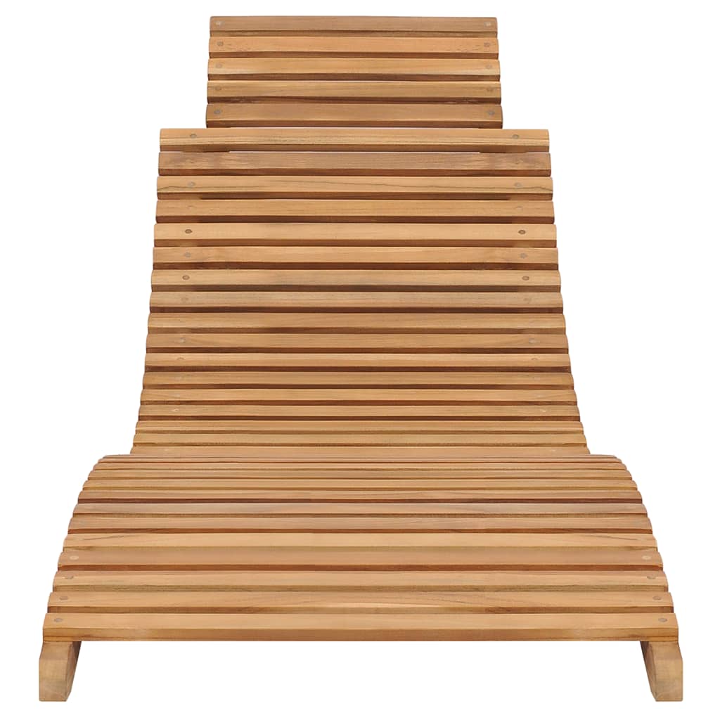 vidaXL 3 Piece Folding Patio Lounge Set Solid Teak Wood-3