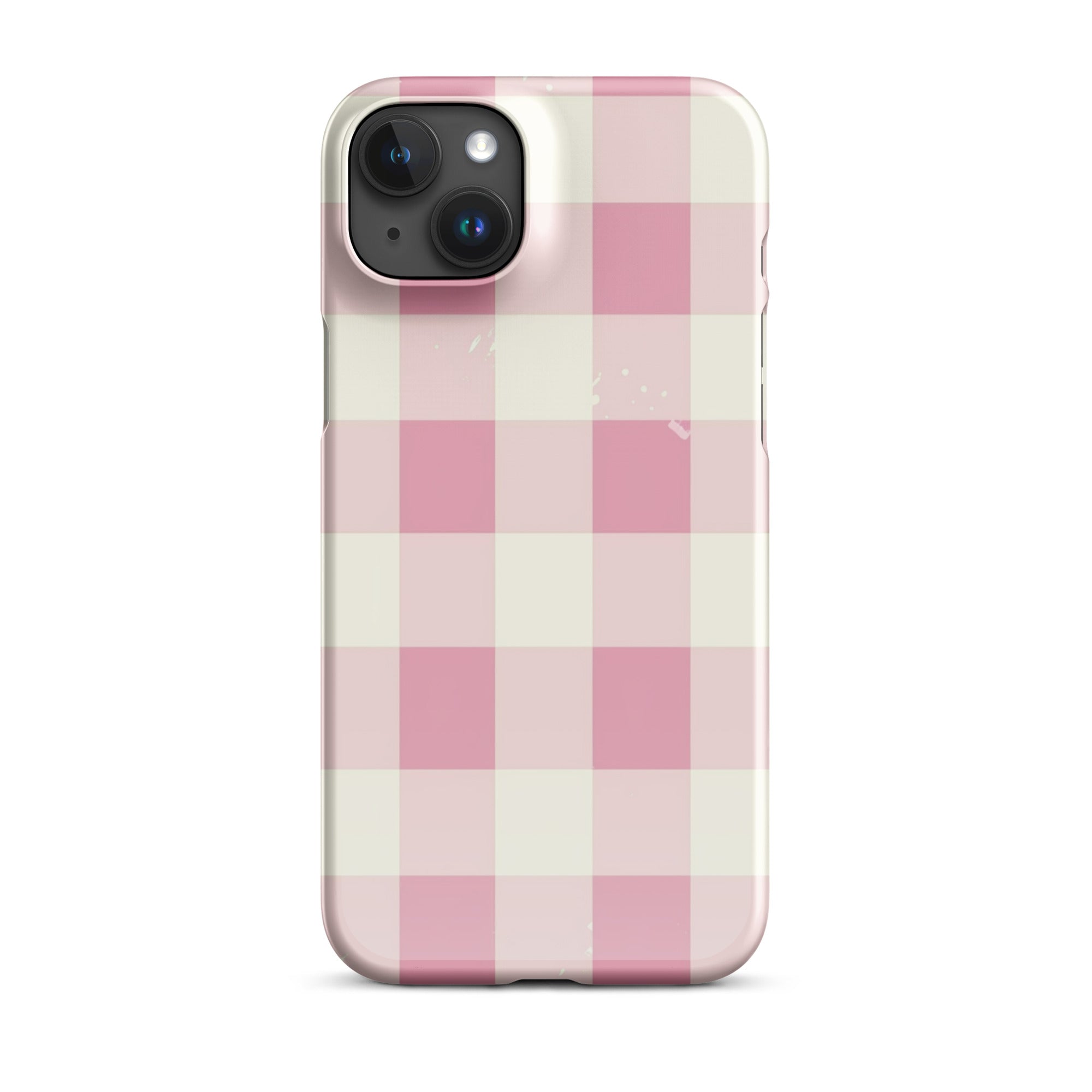 Pink Check Phone case for iPhone-32
