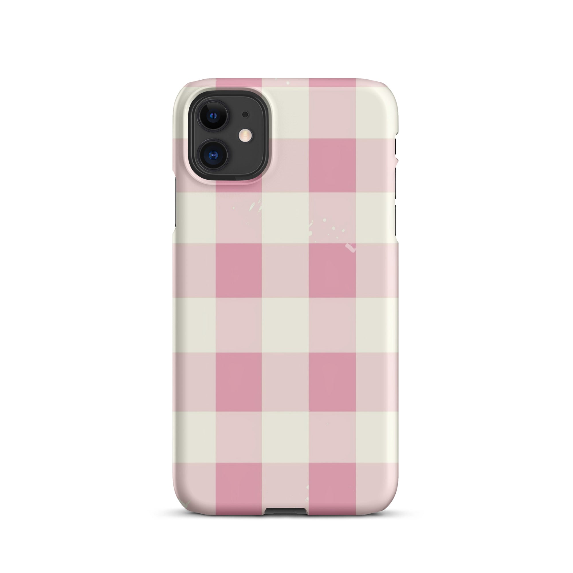 Pink Check Phone case for iPhone-1