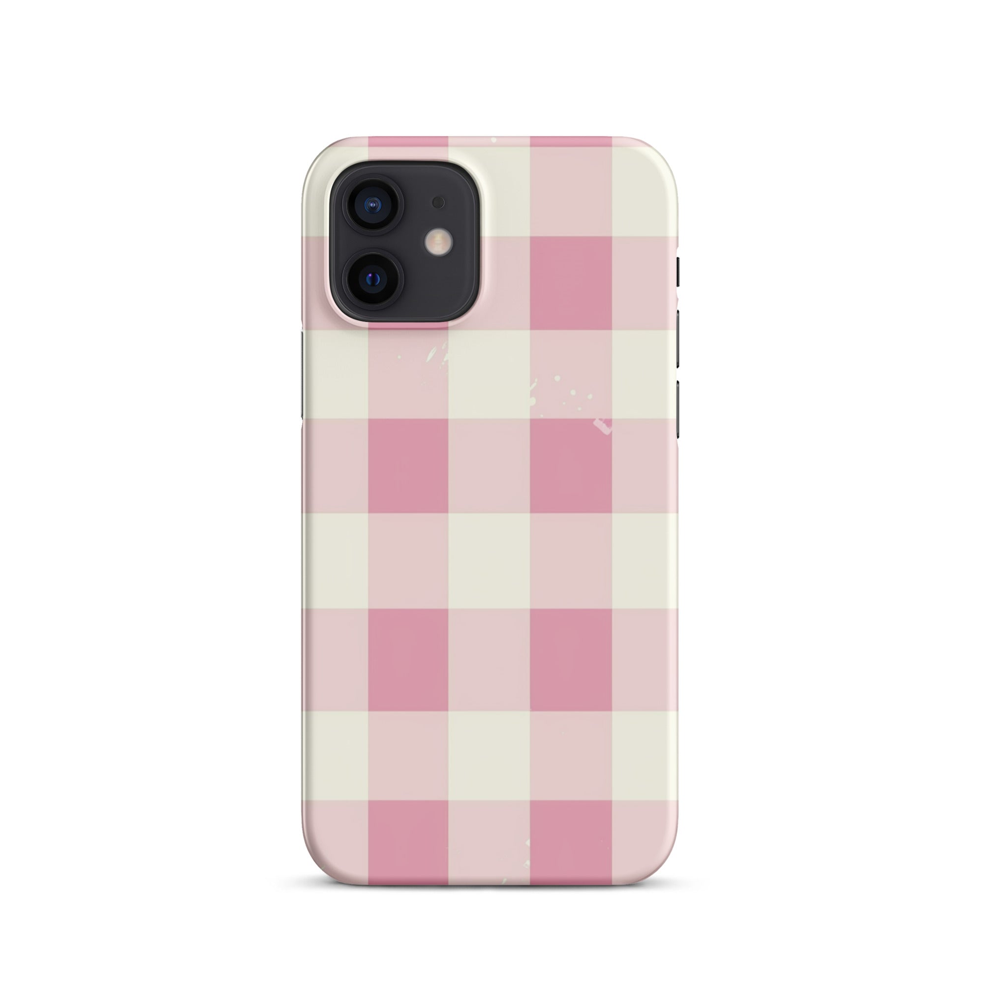Pink Check Phone case for iPhone-9