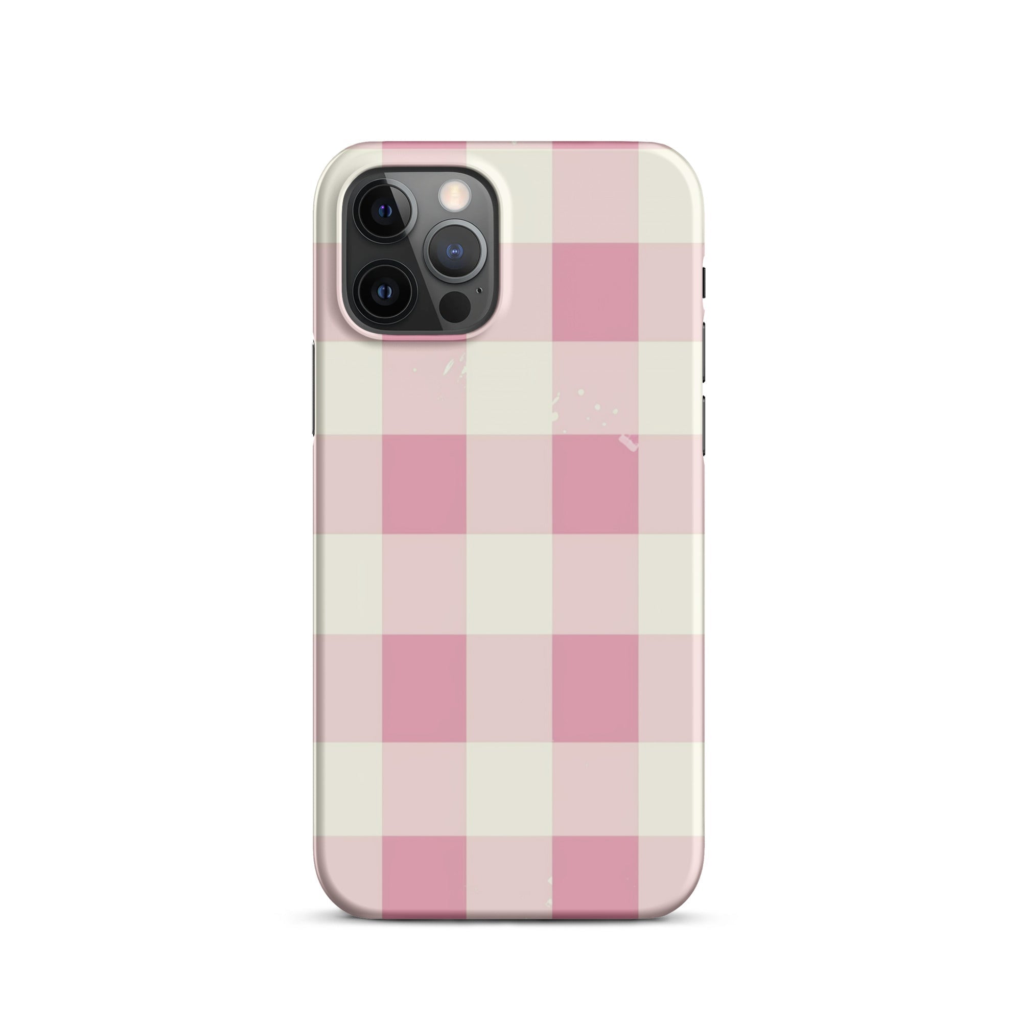 Pink Check Phone case for iPhone-11