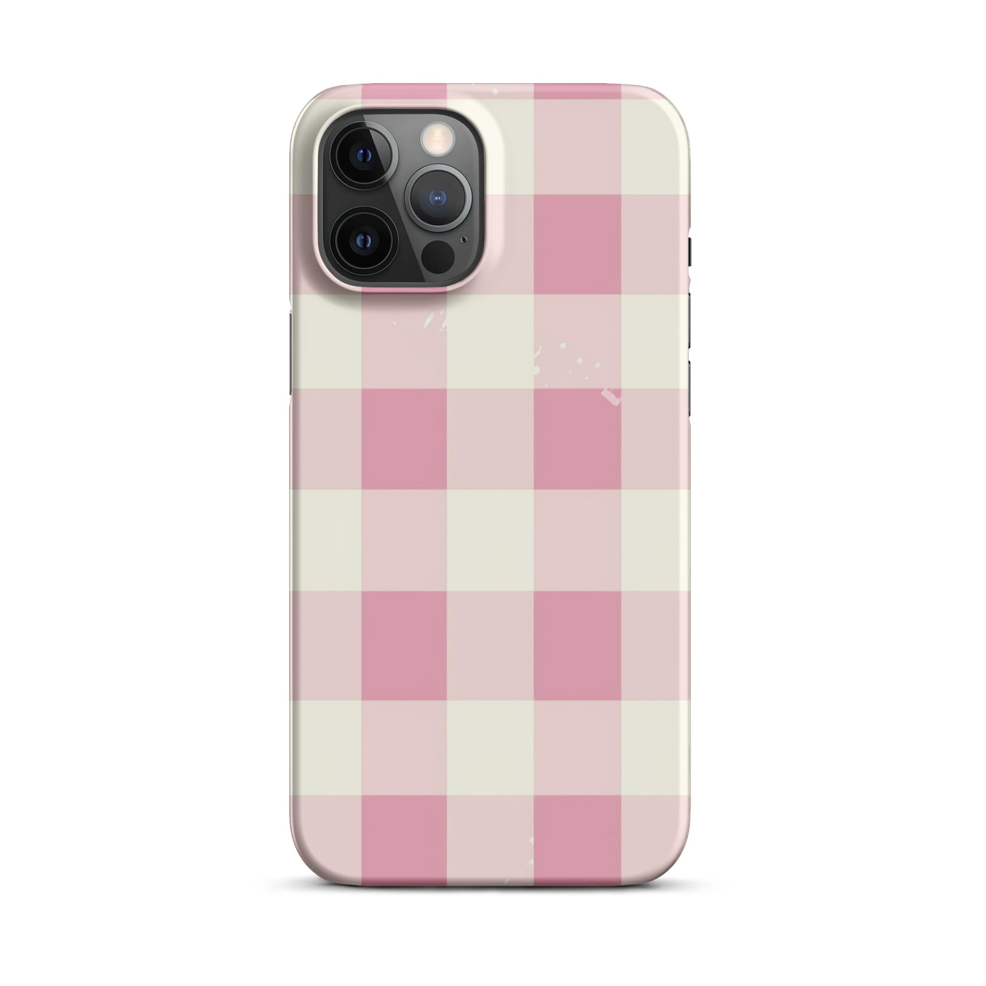 Pink Check Phone case for iPhone-13
