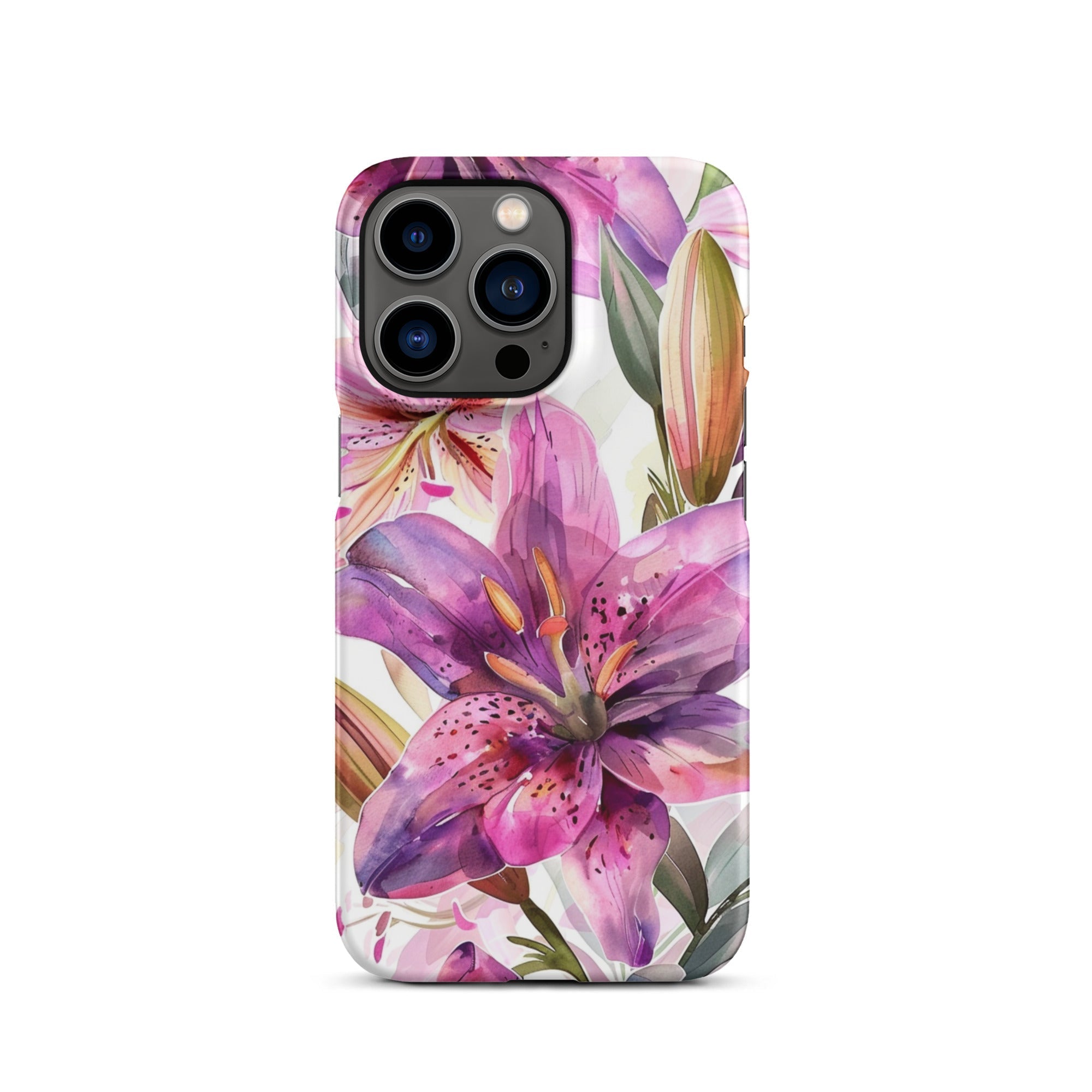 Watercolor Lily Phone case for iPhone-19
