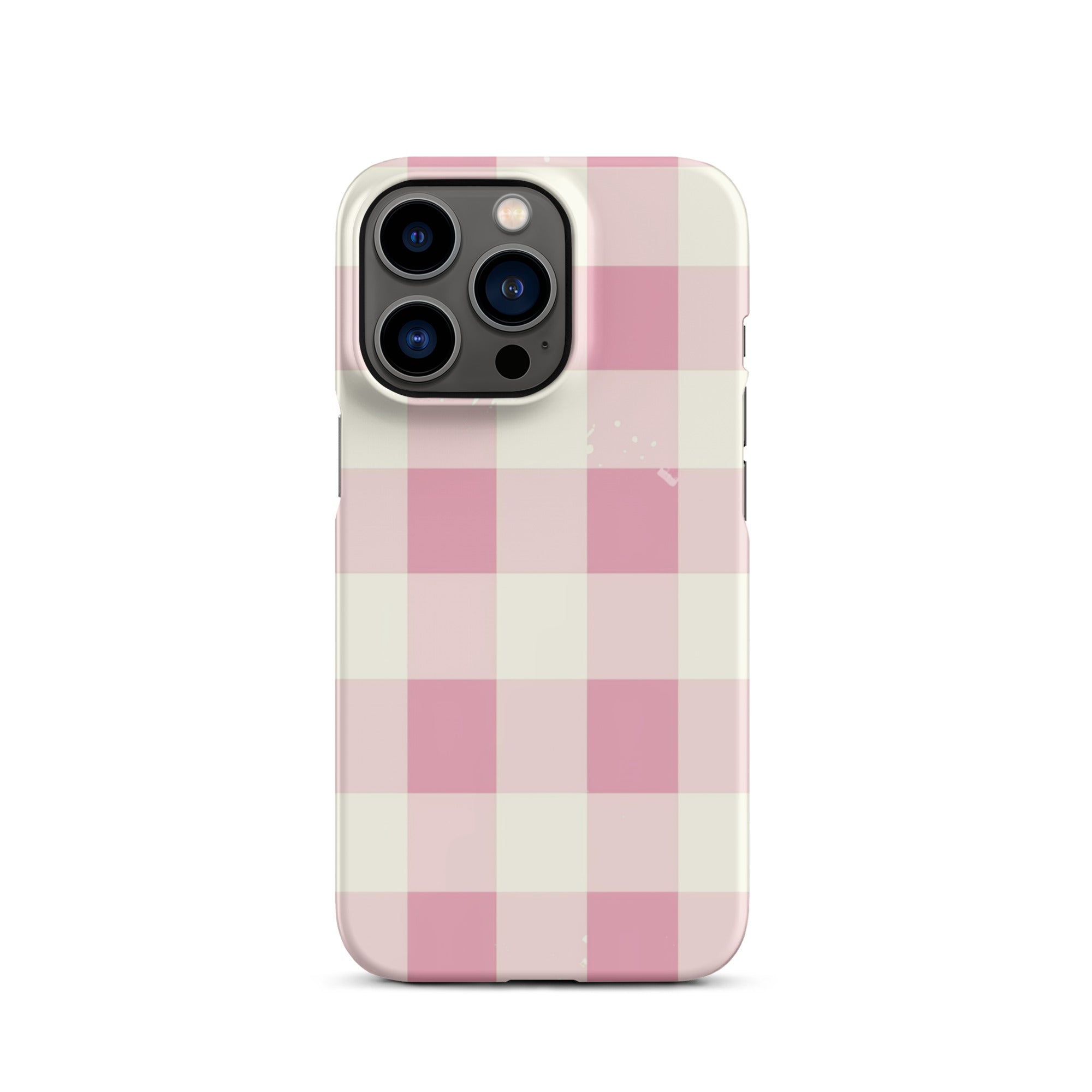 Pink Check Phone case for iPhone-19