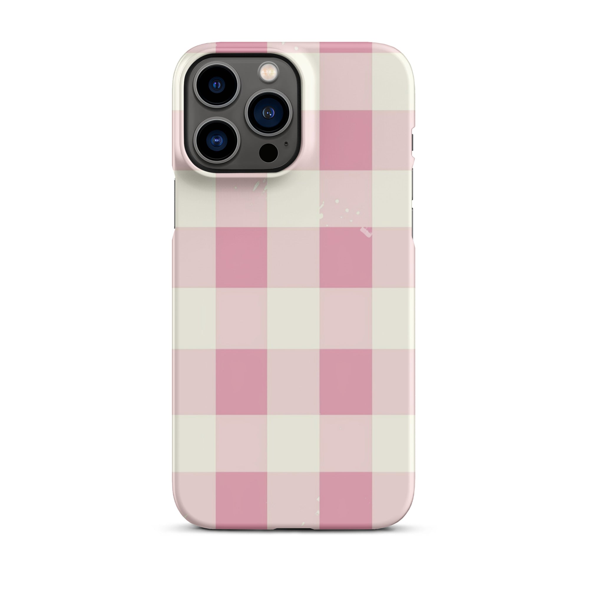 Pink Check Phone case for iPhone-21