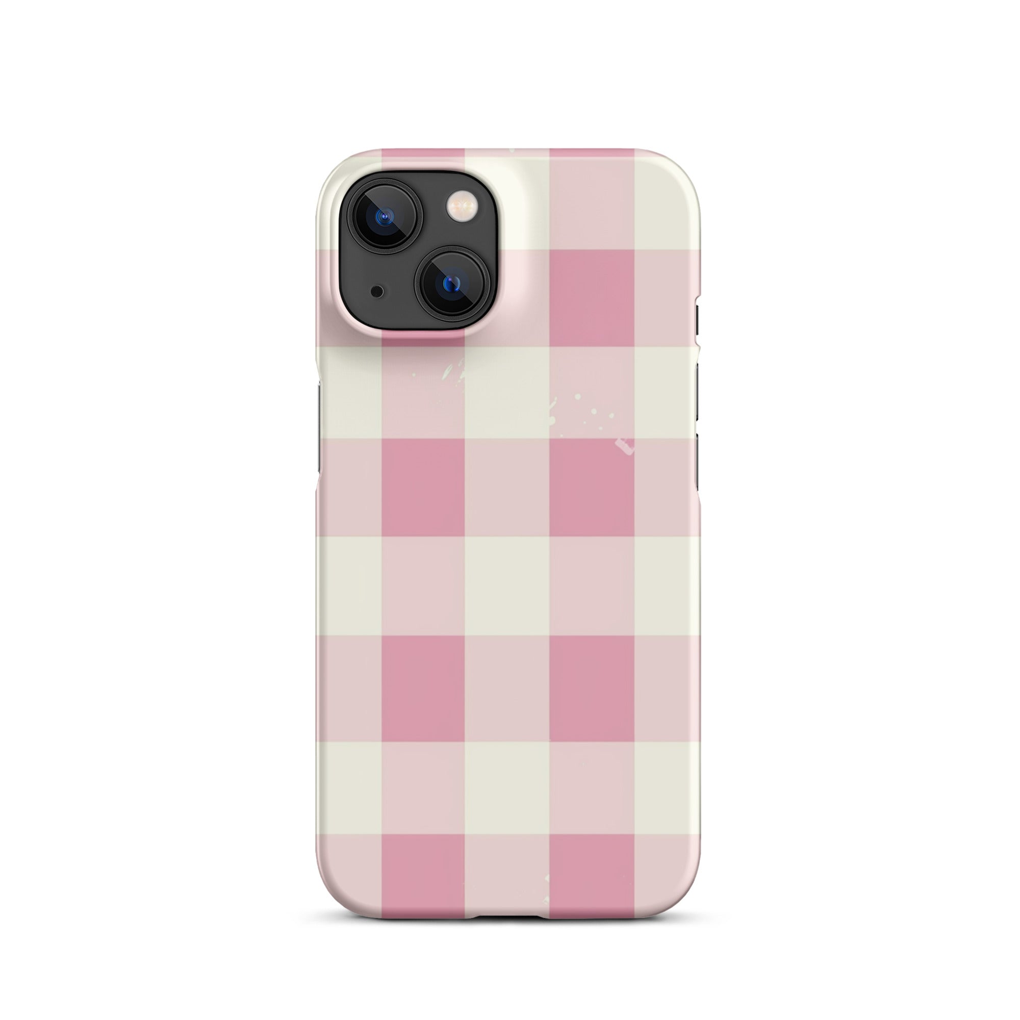 Pink Check Phone case for iPhone-23