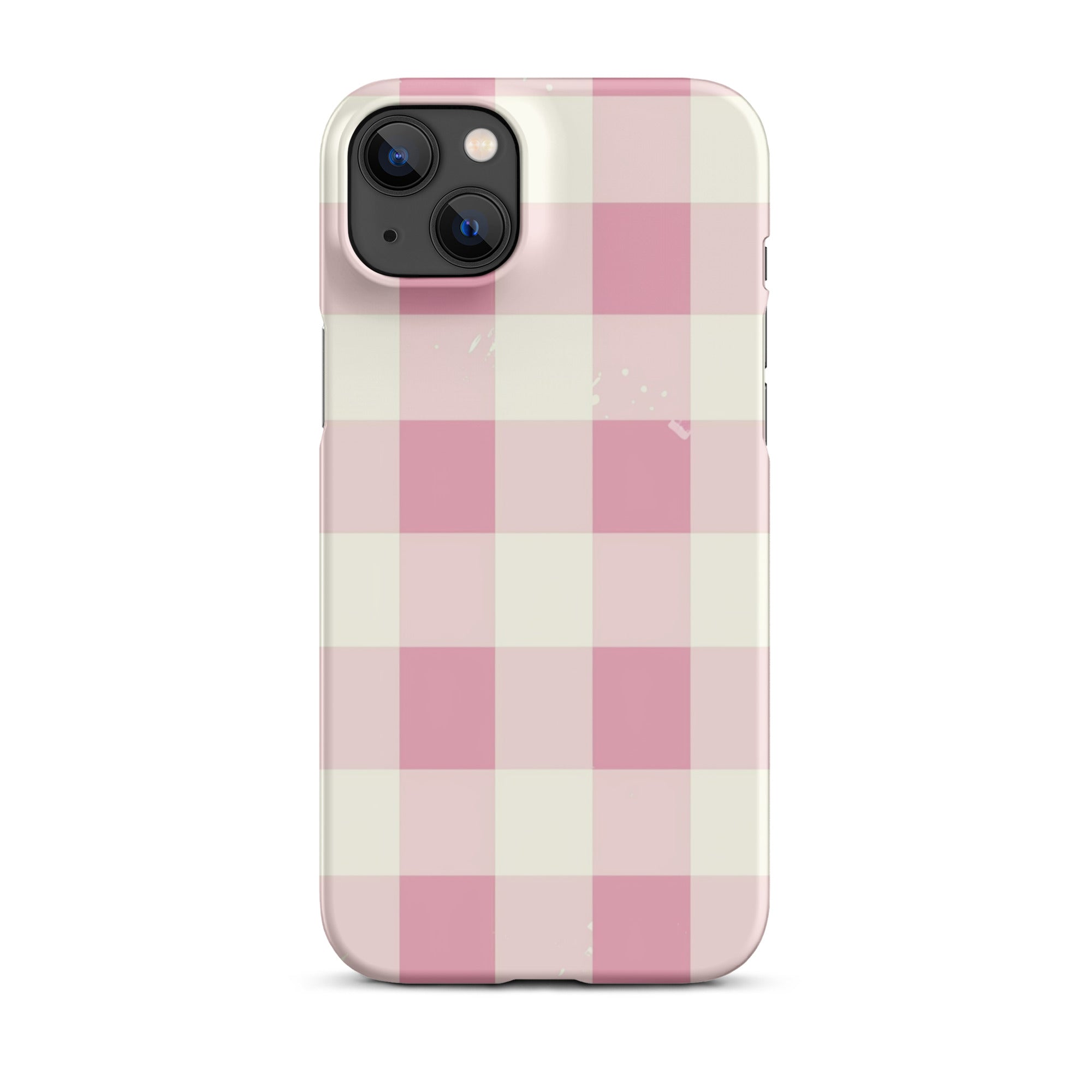Pink Check Phone case for iPhone-25