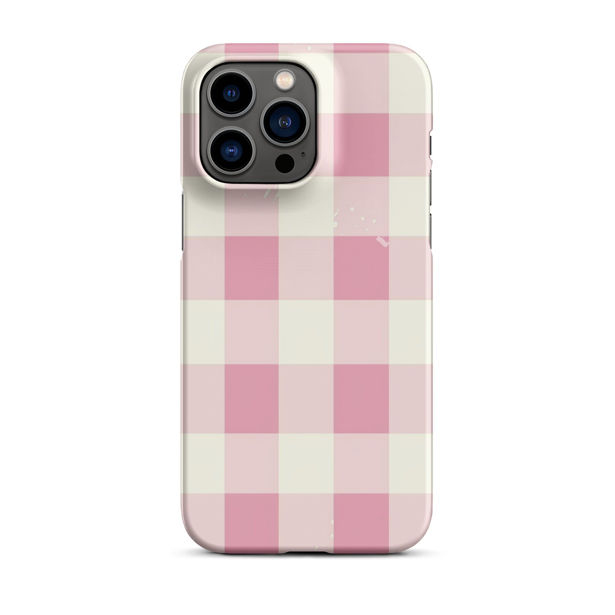 Pink Check Phone case for iPhone-29