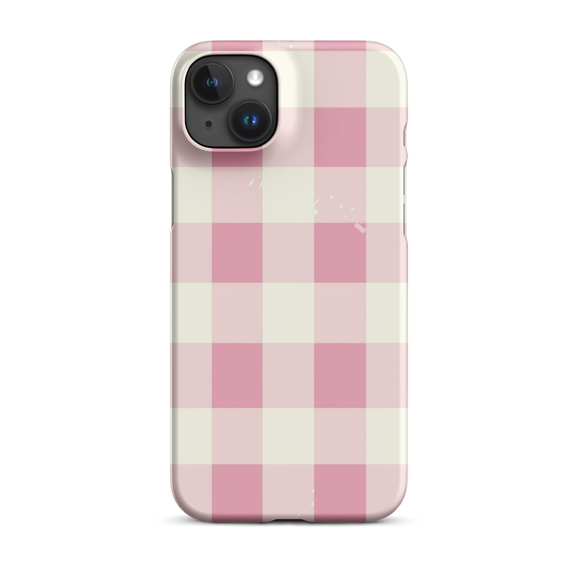 Pink Check Phone case for iPhone-33