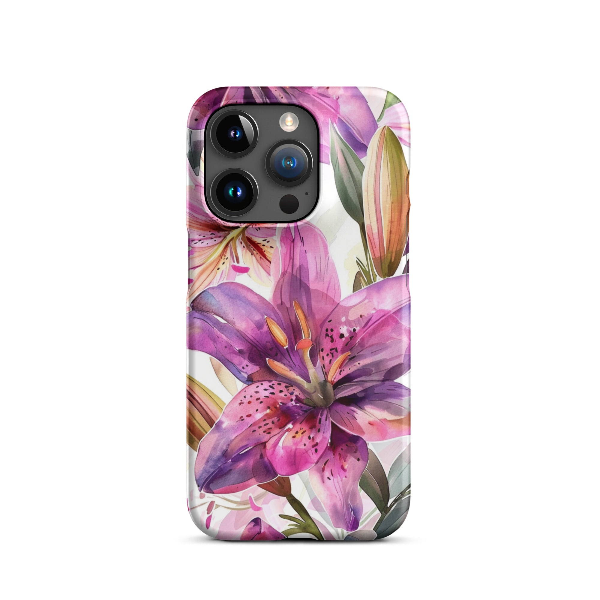 Watercolor Lily Phone case for iPhone-35